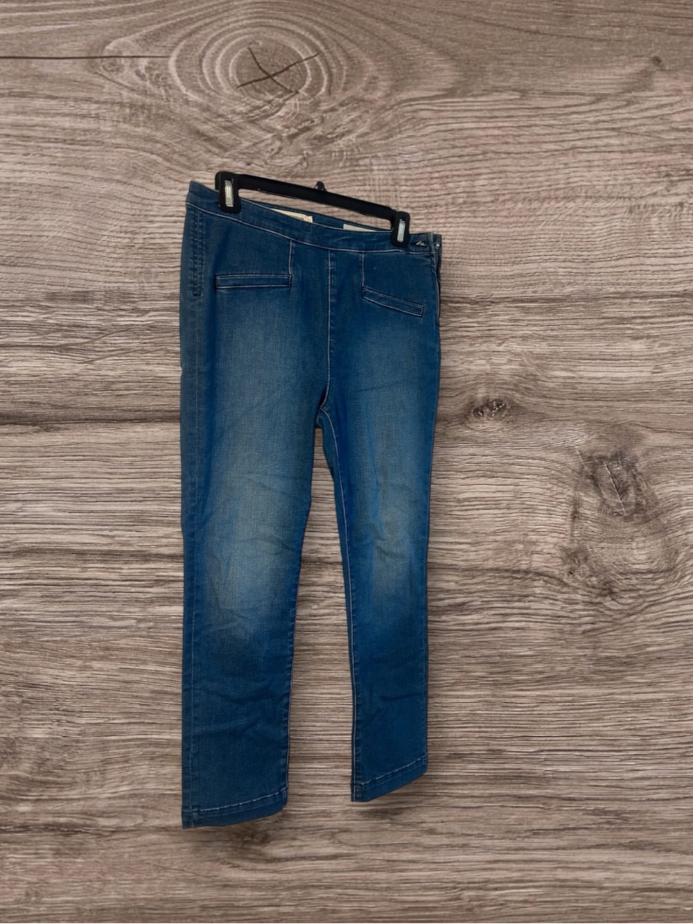 Pilcro and the Letterpress High-Rise Denim Legging in Medium Blue Wash Sz 28 - Picture 1 of 9